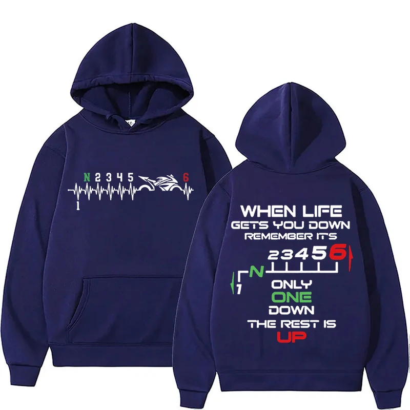 Motorcycle Gear Hoodie - 오토바이 기어 변속 기어를 주제로 한