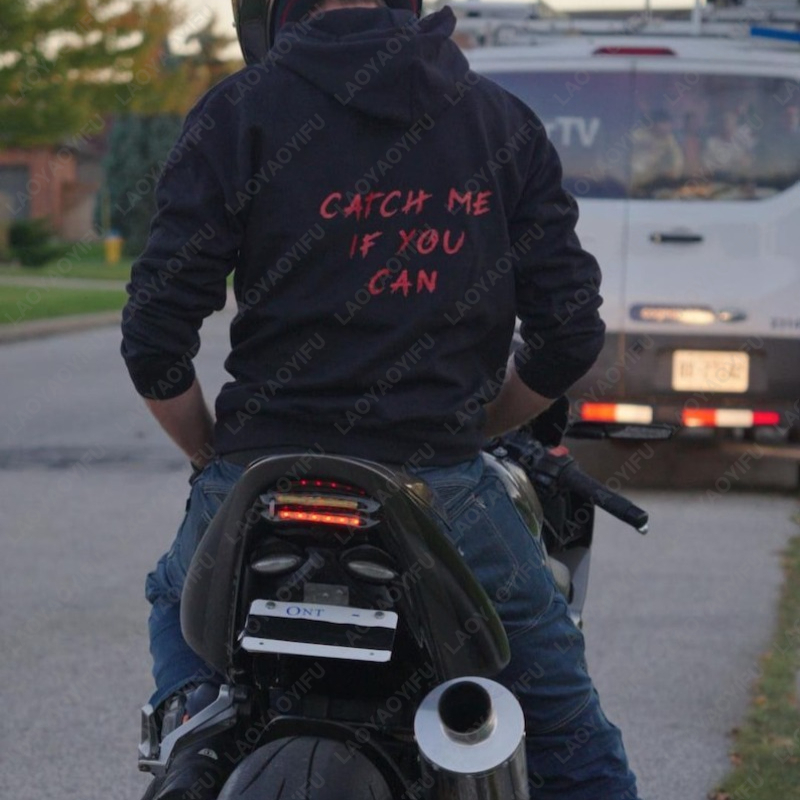 Motorcycle Gear Hoodie - Catch Me If You Can 후드티
