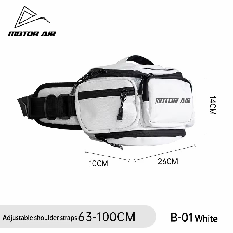 Motorcycle Gear With Airbag - 모터-에어 화이트 오토바이 사이클링 허리 가방