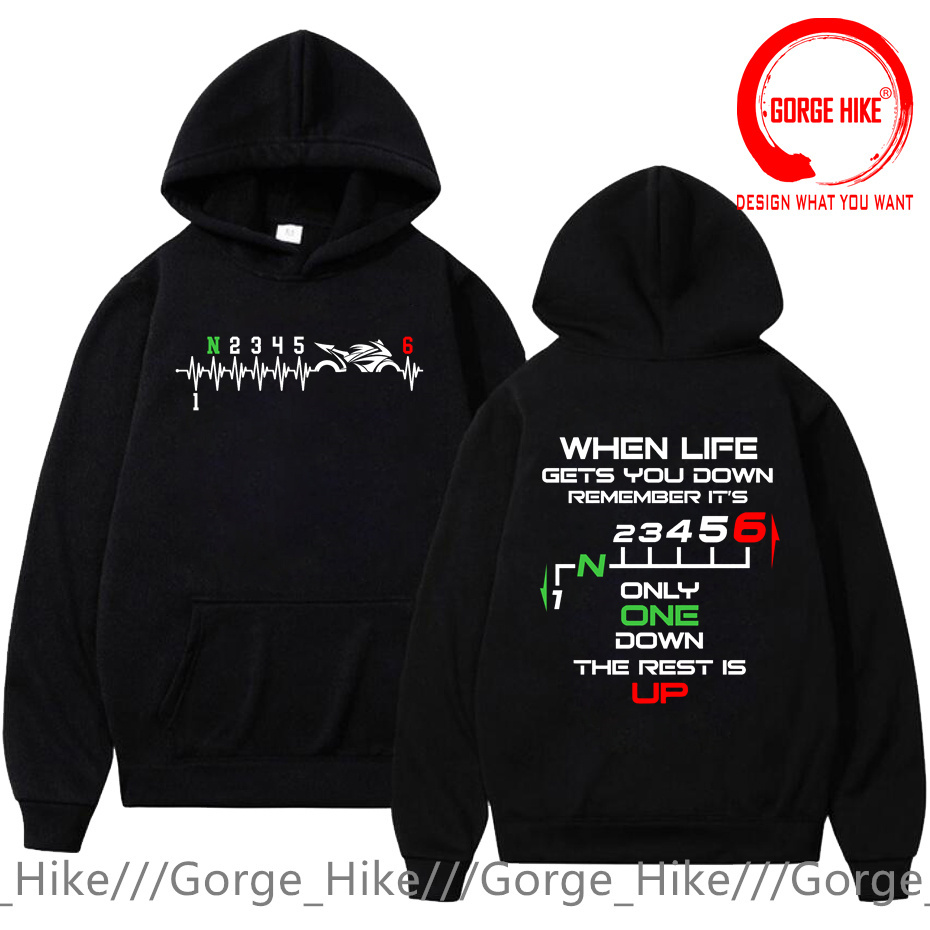 1N23456 오토바이 기어 시프트 원 업 파이브 다운 - Motorcycle Gear Hoodie 리뷰 및 가격