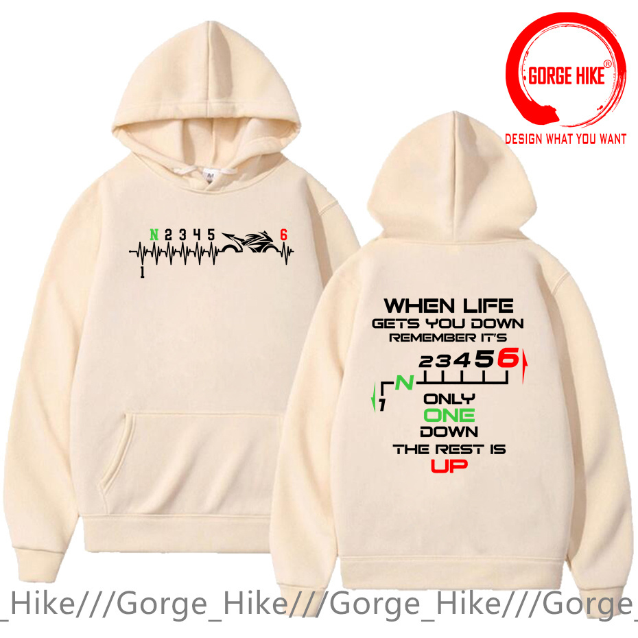 1N23456 오토바이 기어 시프트 원 업 파이브 다운 - Motorcycle Gear Hoodie 리뷰 및 가격