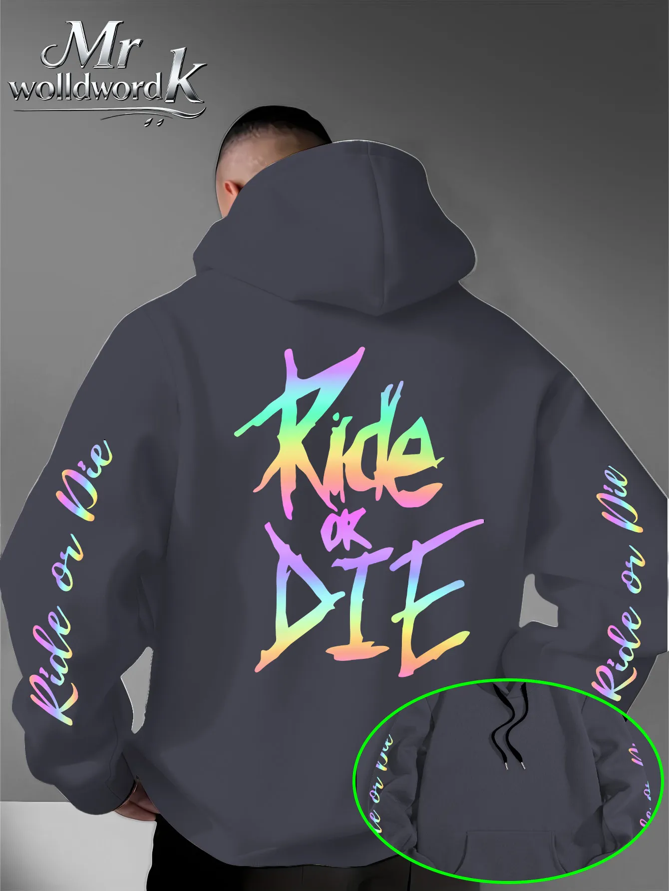 남성용 라이드 오어 다이 후디 네온 그래피티 레터 그래 - Motorcycle Gear Hoodie 리뷰 및 가격