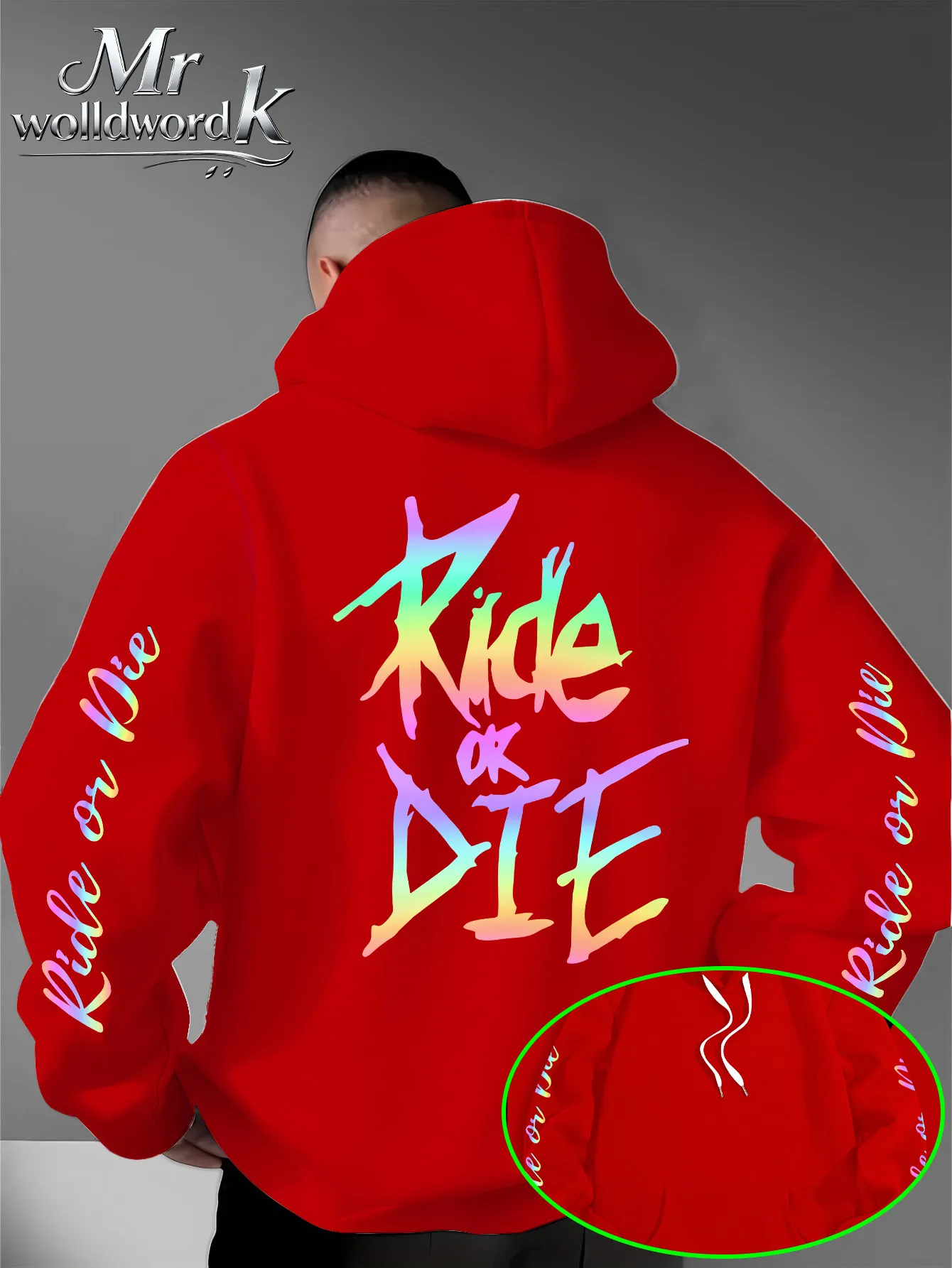 남성용 라이드 오어 다이 후디 네온 그래피티 레터 그래 - Motorcycle Gear Hoodie 리뷰 및 가격