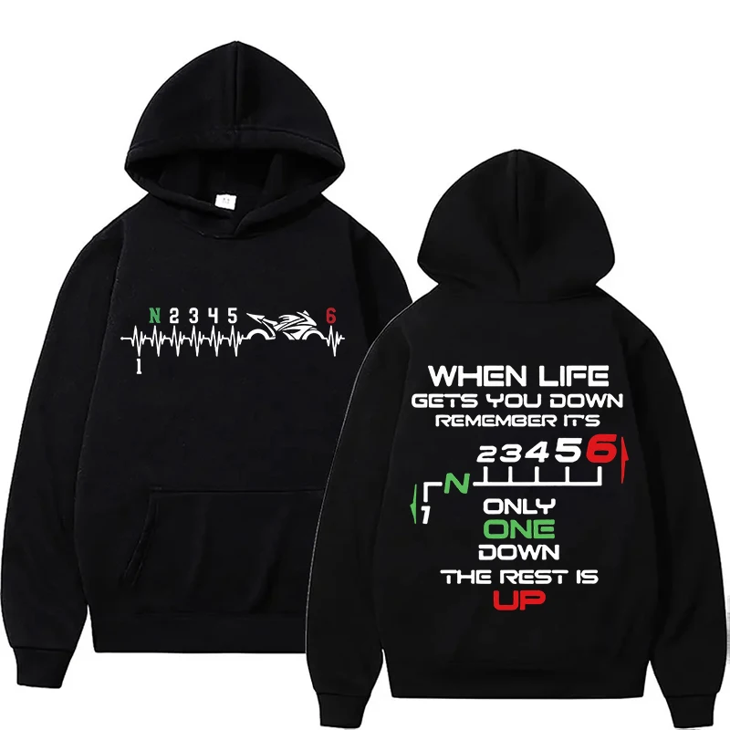 오토바이 기어 변속 기어를 주제로 한 후드티, 남녀 공 - Motorcycle Gear Hoodie 리뷰 및 가격